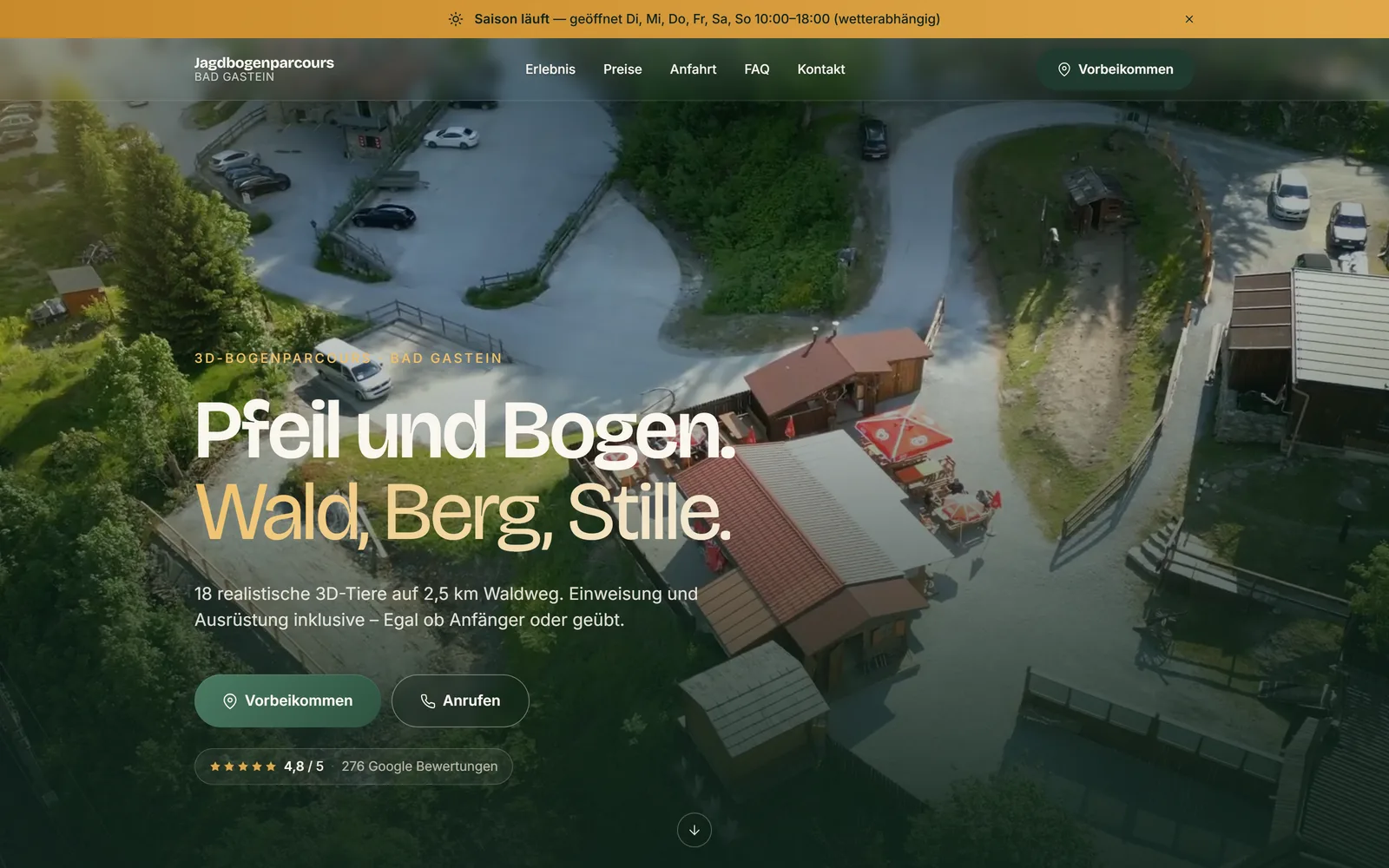 Projekt Jagdbogenparcours Bad Gastein